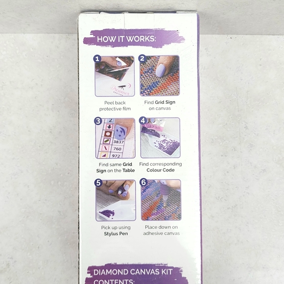 Diamond Canvas Kit Twisted Blossom Anne Marie Bone 30X30cm DYI Painting Sealed - Picture 5 of 13